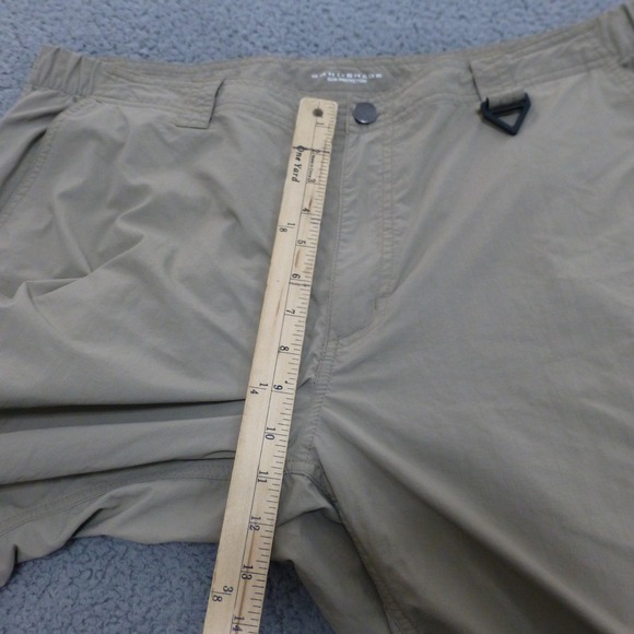 Columbia PFG Pants Mens 40x32 Convertible Hiking Zip Off Khaki Fishing Outdoor - Picture 10 of 14